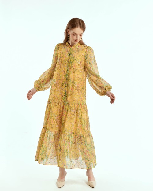 Sixdo SIXDO Voile Flared Dress for Women